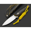 7 ножей нож Колибри сталь PGK satin, рукоять Carbon fiber, G10 black & yellow, ножны color