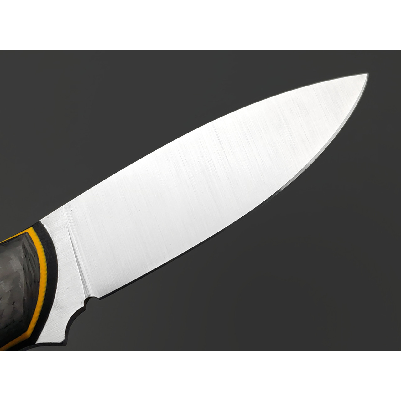7 ножей нож Колибри сталь PGK satin, рукоять Carbon fiber, G10 black & yellow, ножны color