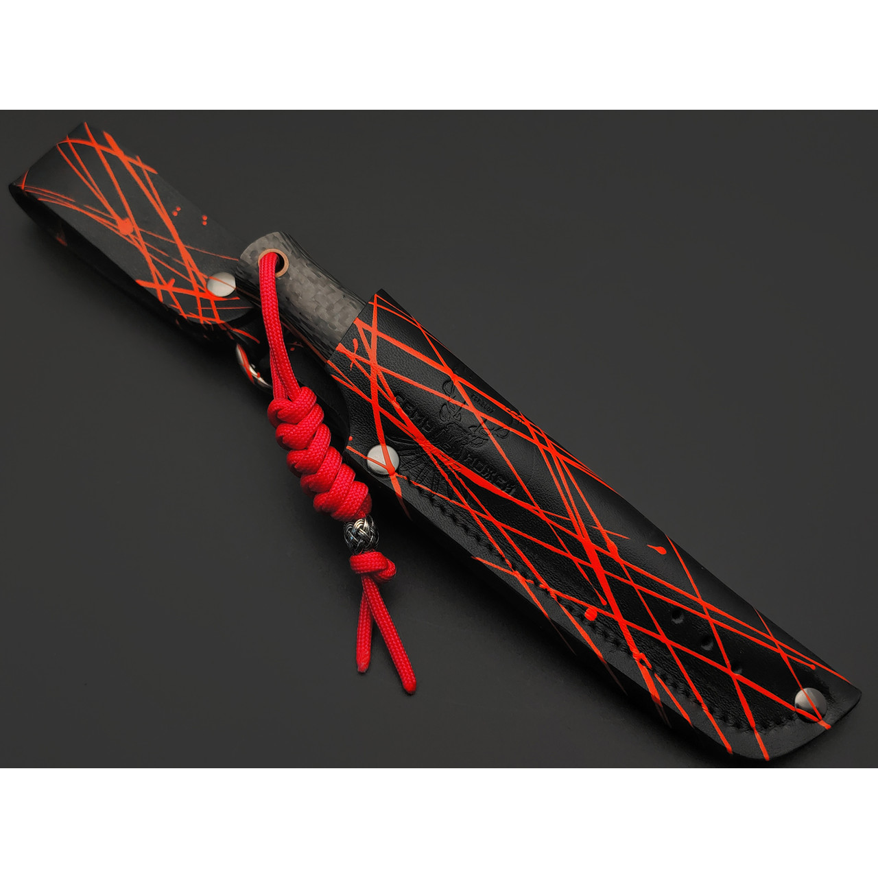 7 ножей нож Колибри сталь N690 satin, рукоять Carbon fiber, G10 black & orange