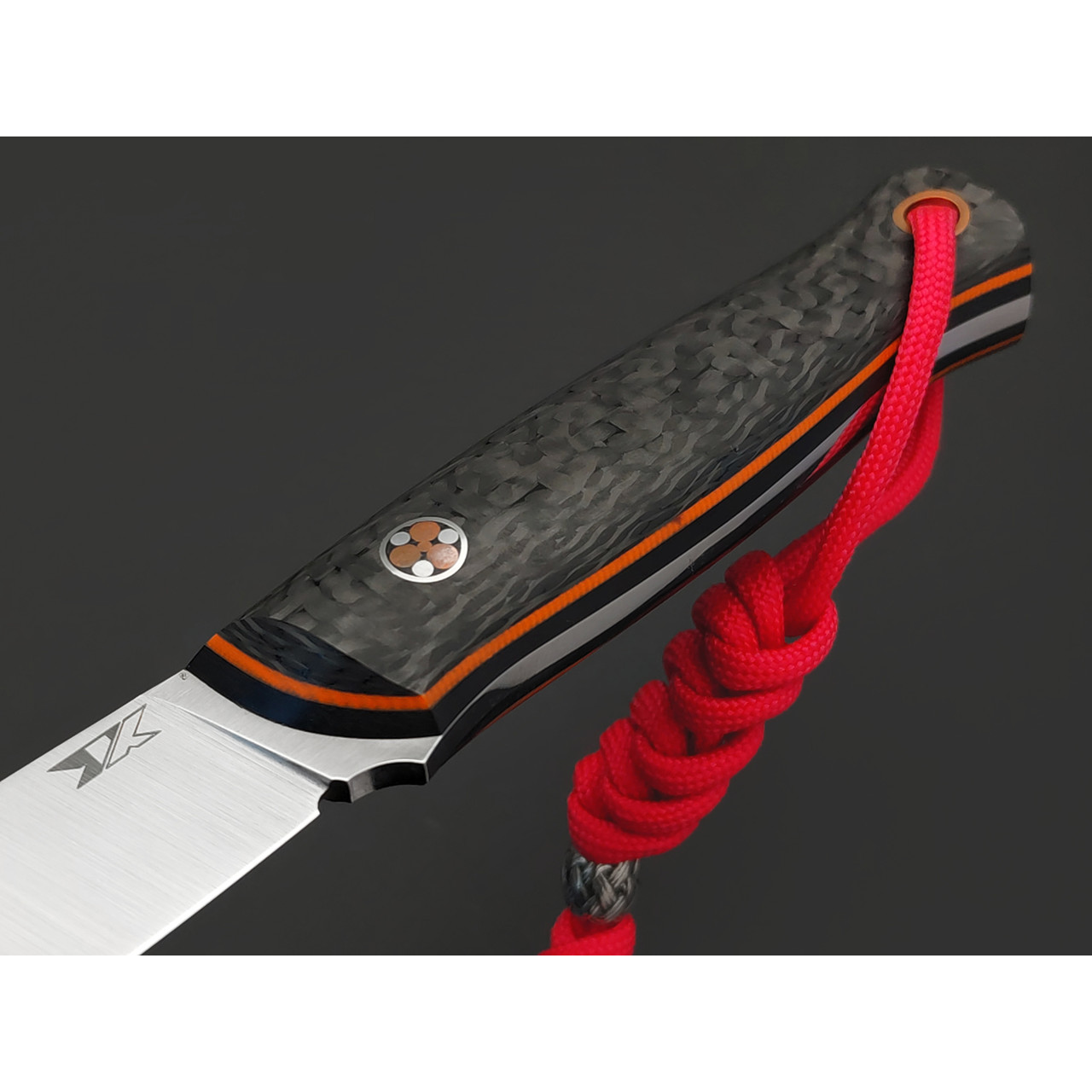 7 ножей нож Колибри сталь N690 satin, рукоять Carbon fiber, G10 black & orange