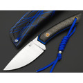 7 ножей нож Джек малый сталь PGK satin, рукоять Carbon fiber, G10 black & blue