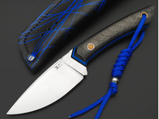 7 ножей нож Джек малый сталь PGK satin, рукоять Carbon fiber, G10 black & blue