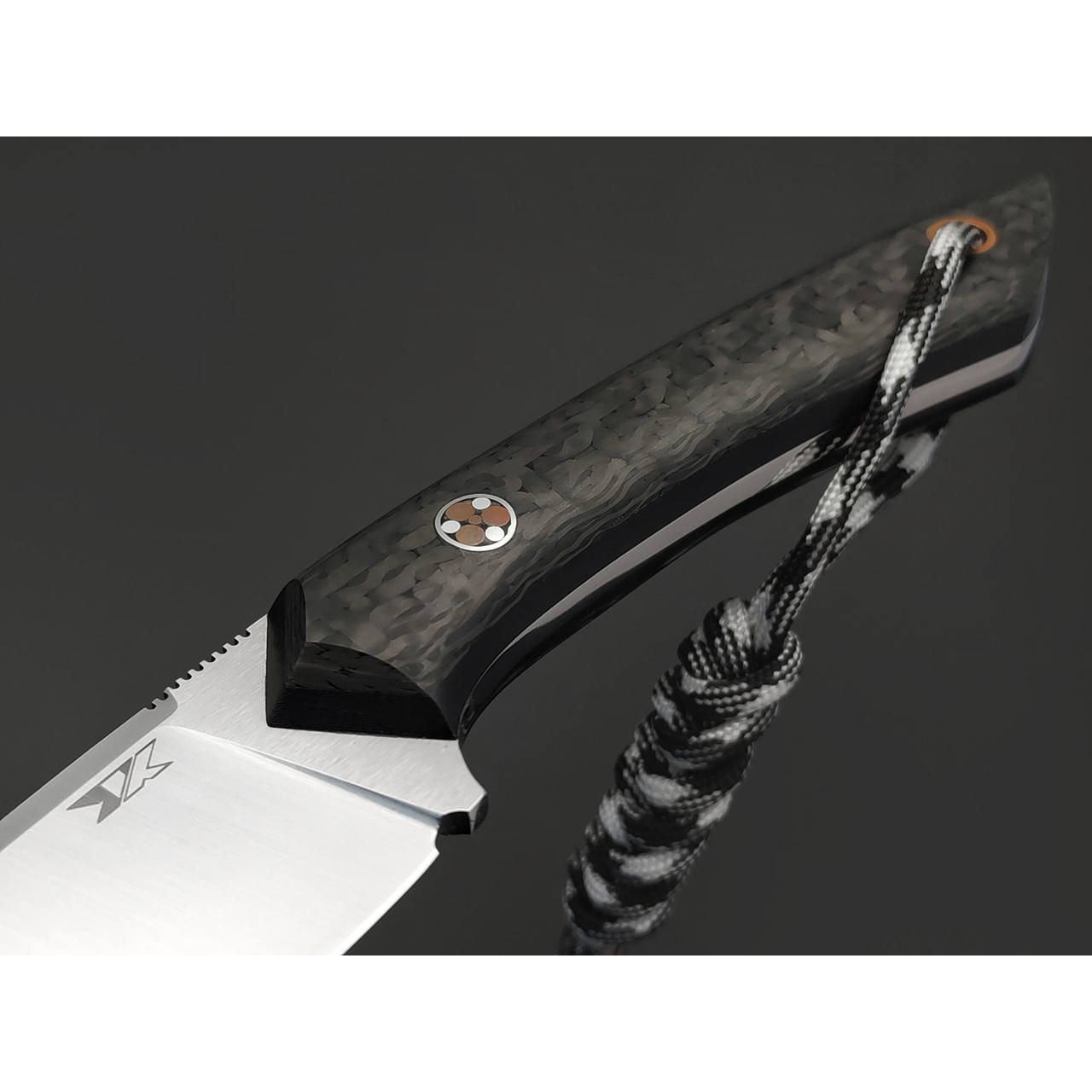 7 ножей нож Джек малый сталь N690 satin, рукоять Carbon fiber, G10 black