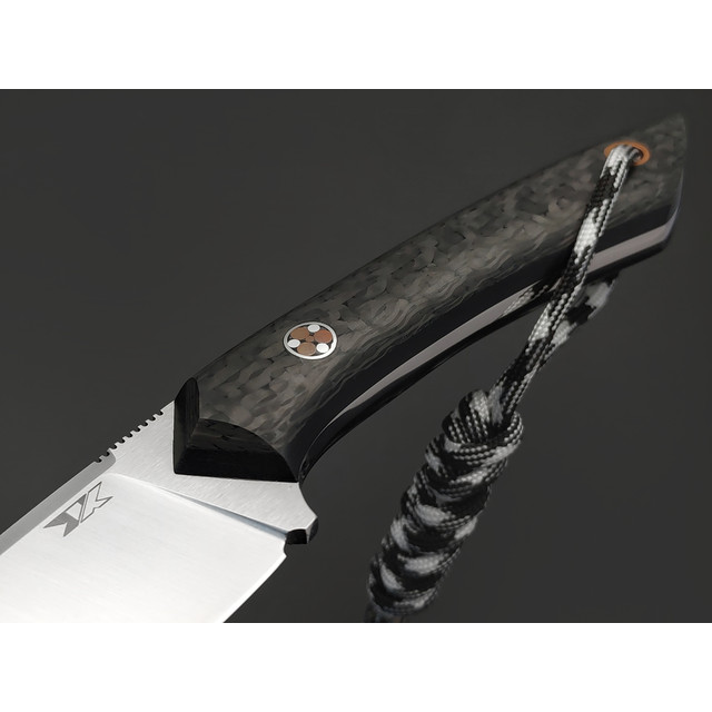 7 ножей нож Джек малый сталь N690 satin, рукоять Carbon fiber, G10 black