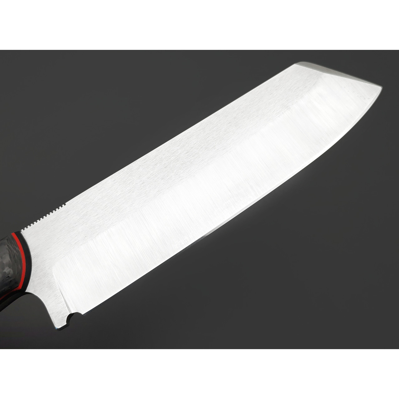 7 ножей нож МитТяпка сталь PGK, рукоять Карбон, G10 чёрный с красным