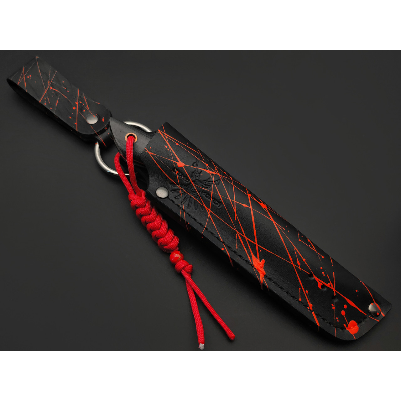 7 ножей нож Джек малый сталь PGK satin, рукоять Carbon fiber, G10 black & red