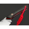 7 ножей нож Джек малый сталь PGK satin, рукоять Carbon fiber, G10 black & red