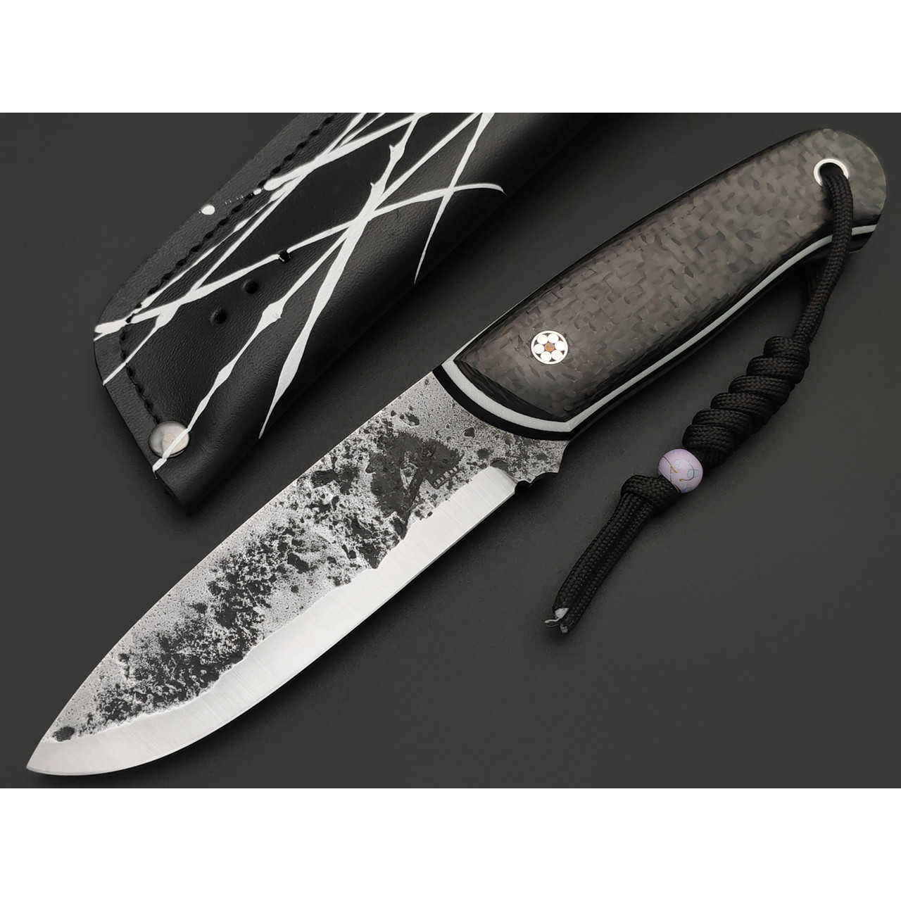 7 ножей нож Йети сталь PGK, рукоять Carbon fiber, G10 black & white