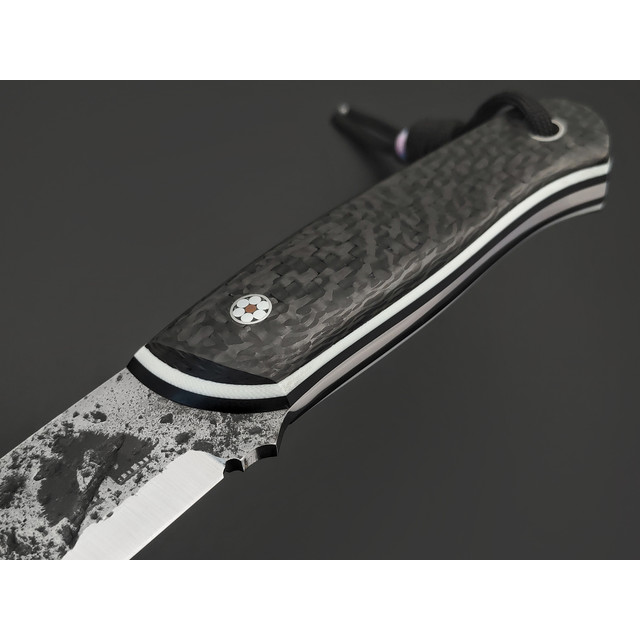 7 ножей нож Йети сталь PGK, рукоять Carbon fiber, G10 black & white