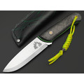 7 ножей нож Йети сталь PGK satin, рукоять Carbon fiber, G10 black & green
