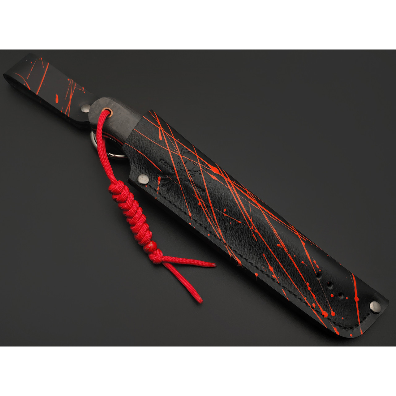 7 ножей нож Йети сталь PGK satin, рукоять Carbon fiber, G10 black & red