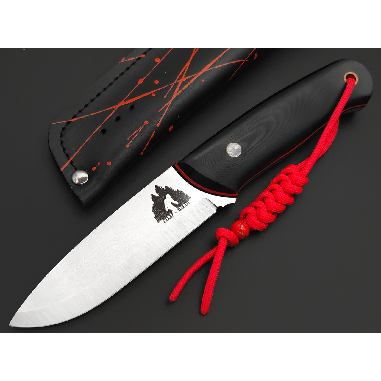 7 ножей нож Йети сталь VG10 satin, рукоять G10 black & red