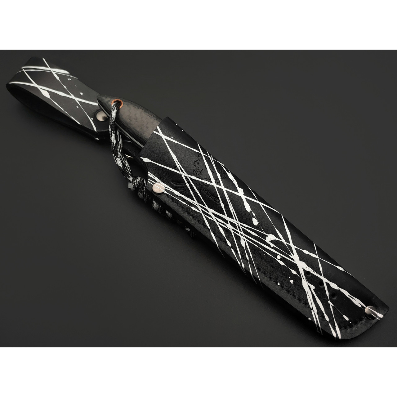 7 ножей нож Канадец сталь PGK satin, рукоять Carbon fiber, G10 black & white
