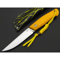 7 ножей нож Клык большой сталь Aus-10Co satin, рукоять G10 yellow & black