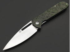 Нож Artisan Cutlery Arion 1843P-DMG сталь S35VN, рукоять Carbon fiber dark matter green