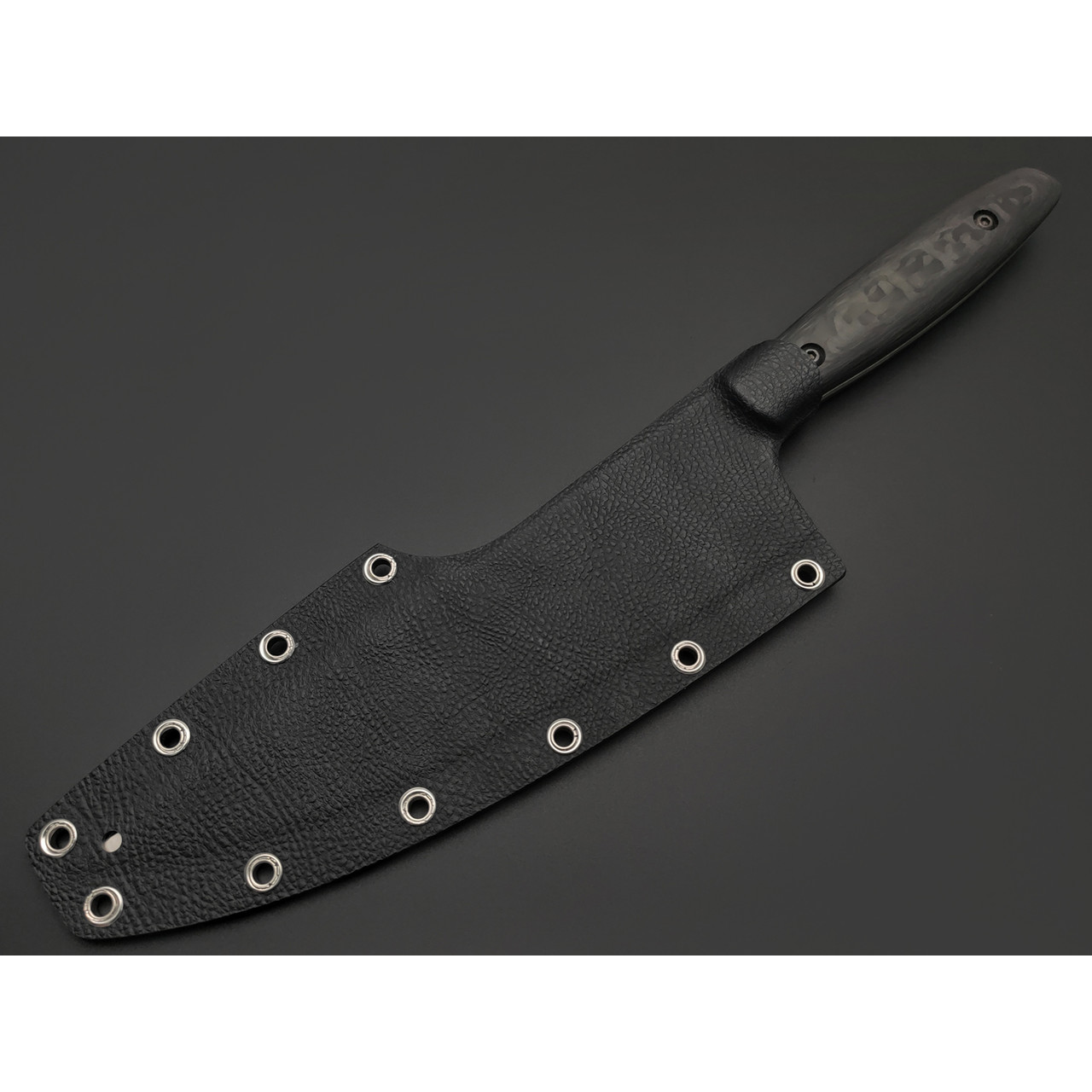 Barmaley Knives нож Piranha сталь VG-10, рукоять карбон, kydex black