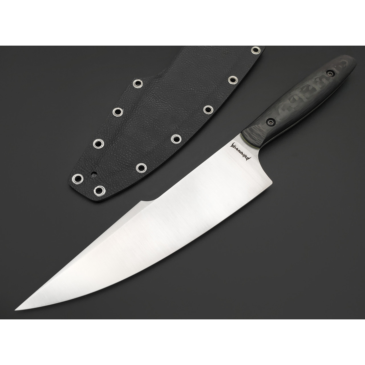 Barmaley Knives нож Piranha сталь VG-10, рукоять карбон, kydex black