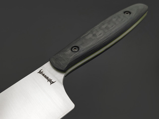 Barmaley Knives нож Piranha сталь VG-10, рукоять карбон, kydex black