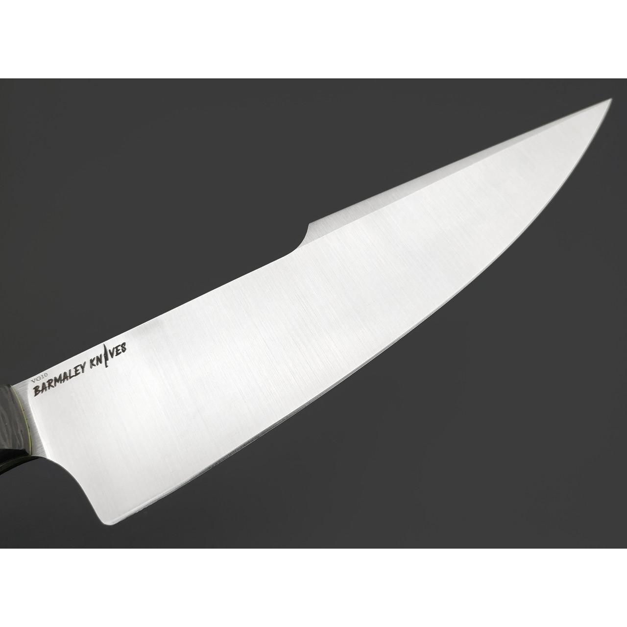 Barmaley Knives нож Piranha сталь VG-10, рукоять карбон, kydex green
