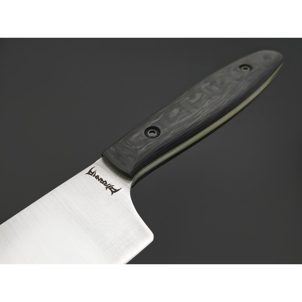 Barmaley Knives нож Piranha сталь VG-10, рукоять карбон, kydex green