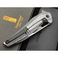 TuoTown складной нож Magpie Limited Edition TMP-MK сталь M390, рукоять Crystal titanium grey
