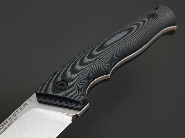 Eagle Knives нож Forester 1 сталь Aus10Co stonewash, рукоять G10 black & grey, ножны Kydex
