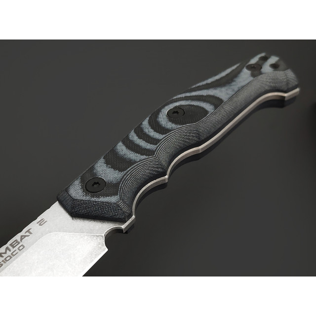Eagle Knives нож Combat 2 сталь Aus10Co стоунвош, рукоять G10 black & grey, ножны Kydex
