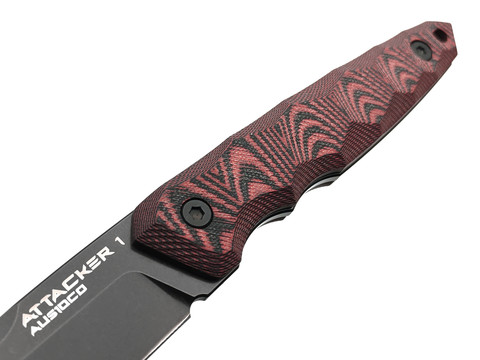 Eagle Knives нож Attacker 1 сталь Aus10Co black, рукоять G10 black & red, ножны Kydex