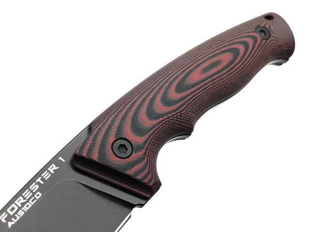 Eagle Knives нож Forester 1 сталь Aus10Co black, рукоять G10 black & red, ножны Kydex