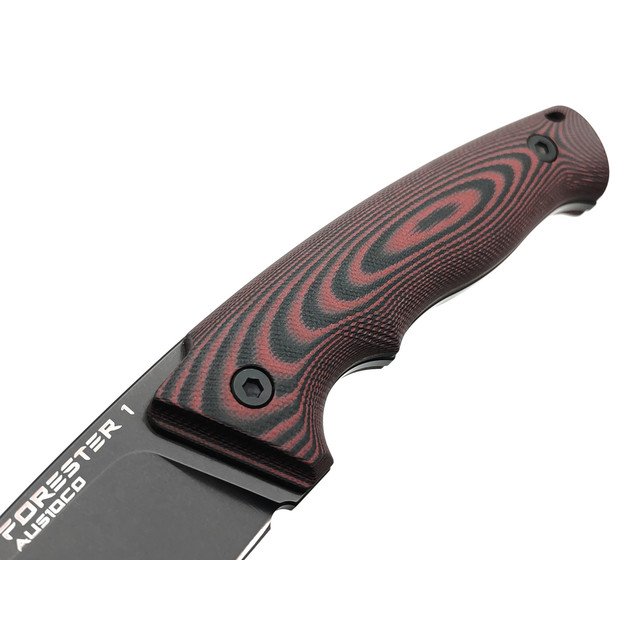 Eagle Knives нож Forester 1 сталь Aus10Co black, рукоять G10 black & red, ножны Kydex