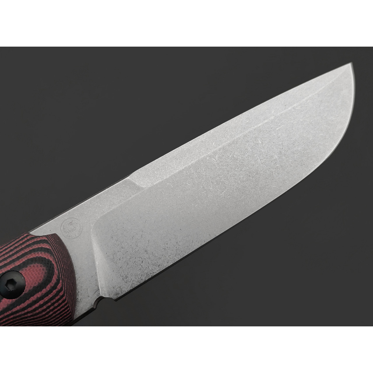 Eagle Knives нож Fisher 1 сталь Aus10Co стоунвош, рукоять G10 black & red, ножны Kydex