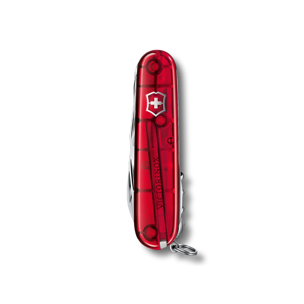 Швейцарский нож Victorinox 1.3713.T Huntsman Red Transparent (15 функций)