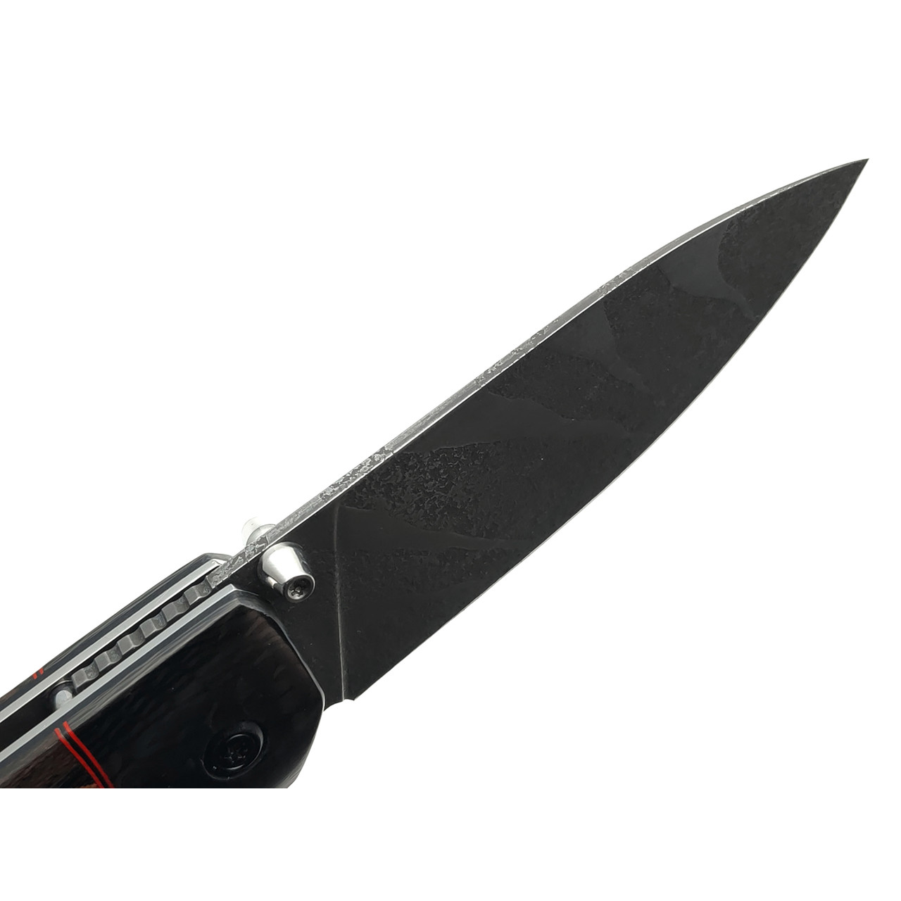 Товарищество Завьялова складной нож Попутчик сталь CPR, рукоять Зирикот, carbon fiber, G10 red