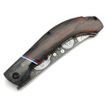 Товарищество Завьялова складной нож Пчак сталь CPR, рукоять Зирикот, carbon fiber, G10 white, blue & red Товарищество Завьялова складной нож Пчак сталь CPR, рукоять Зирикот, carbon fiber, G10 white, blue & red