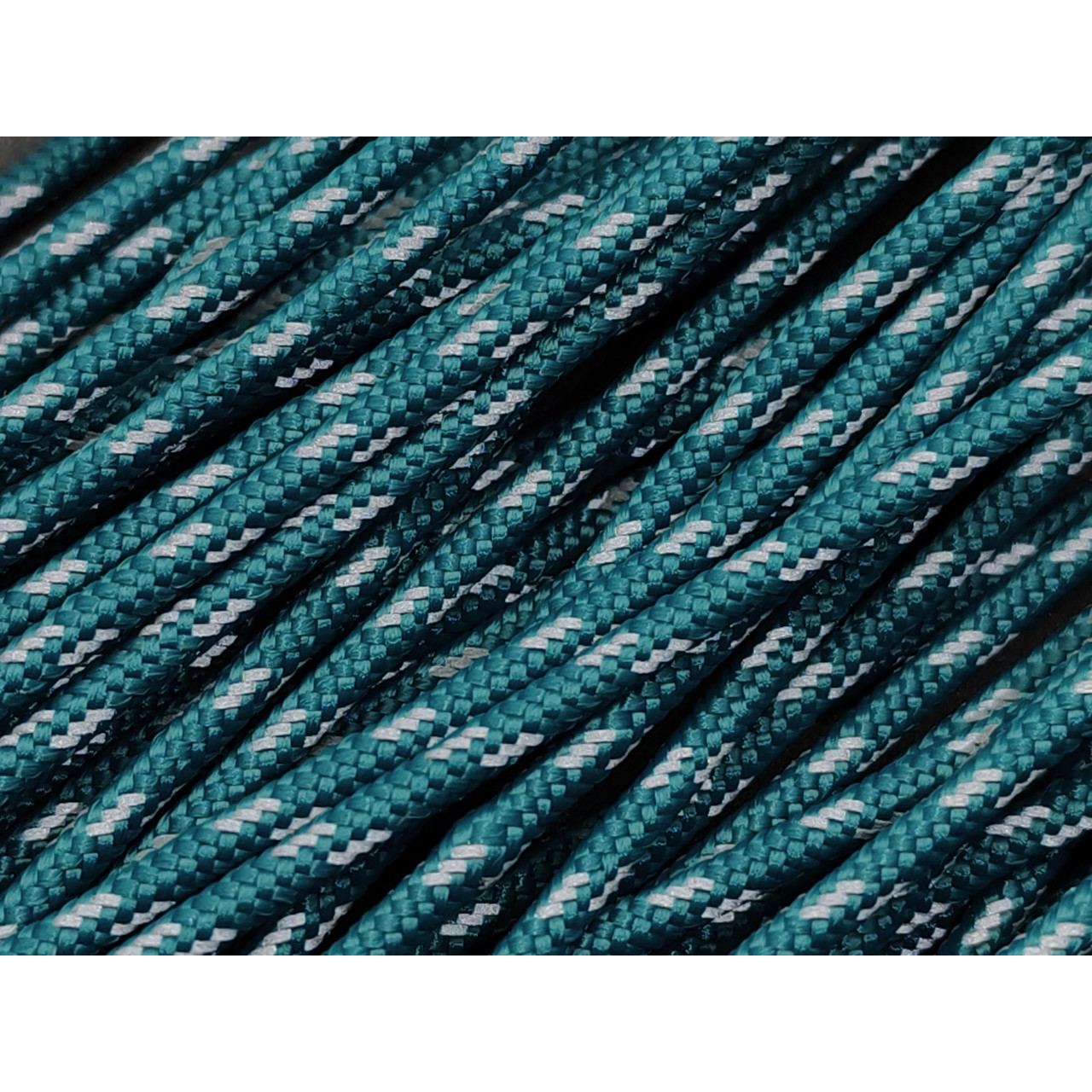 CORD Mini Paracord 275 Светоотражающий Reflective Aquamarine