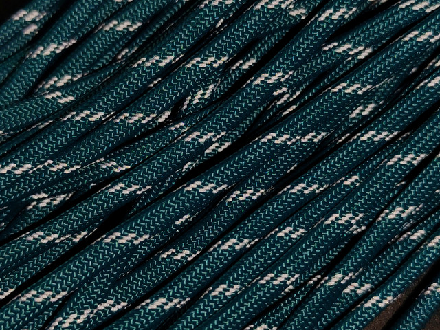 CORD Paracord 550 Светоотражающий Reflective Aquamarine