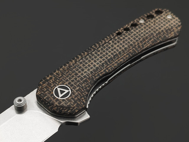 Нож QSP Kestrel QS145-A1 сталь 14C28N stonewash, рукоять Micarta jute