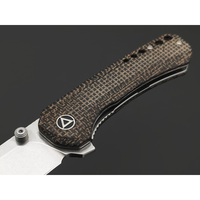 Нож QSP Kestrel QS145-A1 сталь 14C28N стоунвош, рукоять Micarta jute