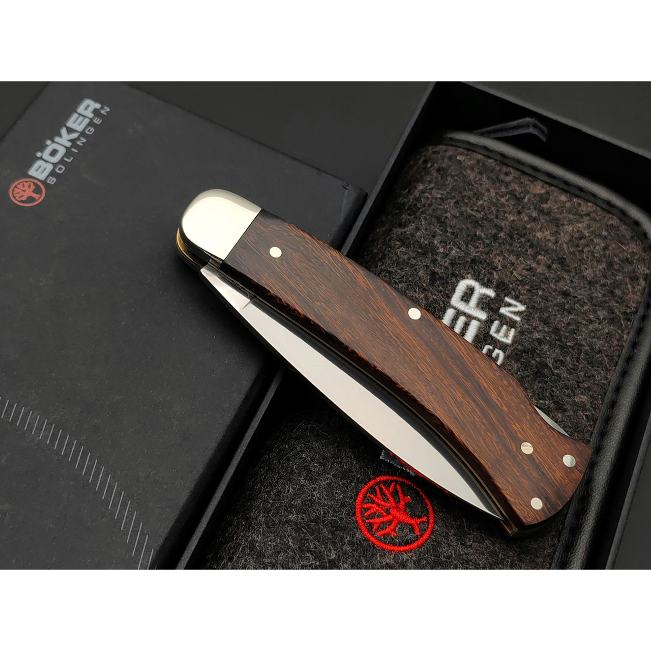 Нож Boker Plus Fellow Desert 111021 сталь 440C, рукоять Ironwood, латунь