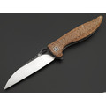 Нож QSP Locust QS117-A сталь 154CM, рукоять Micarta brown, titan