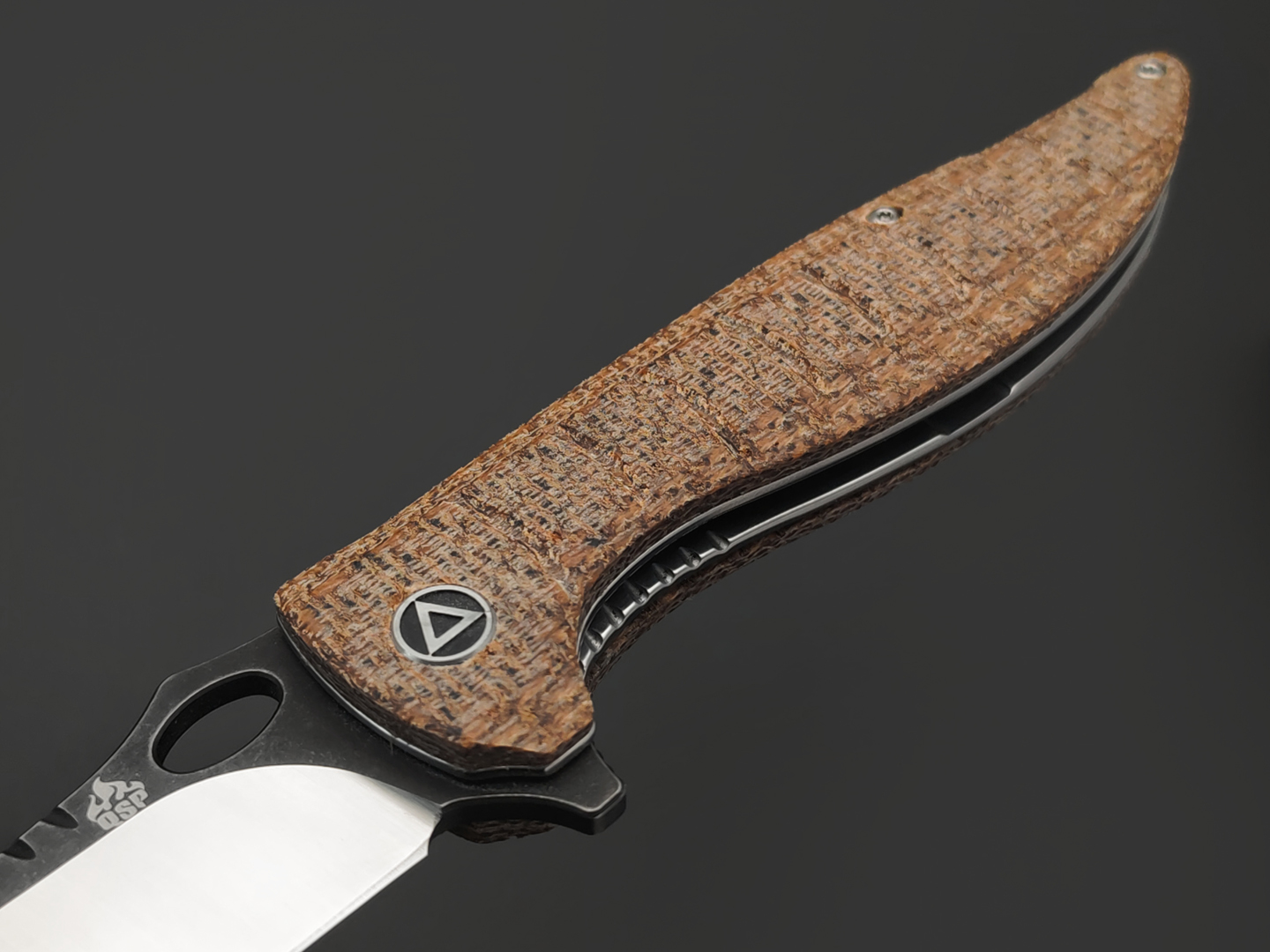 Нож QSP Locust QS117-A сталь 154CM, рукоять Micarta brown, titan