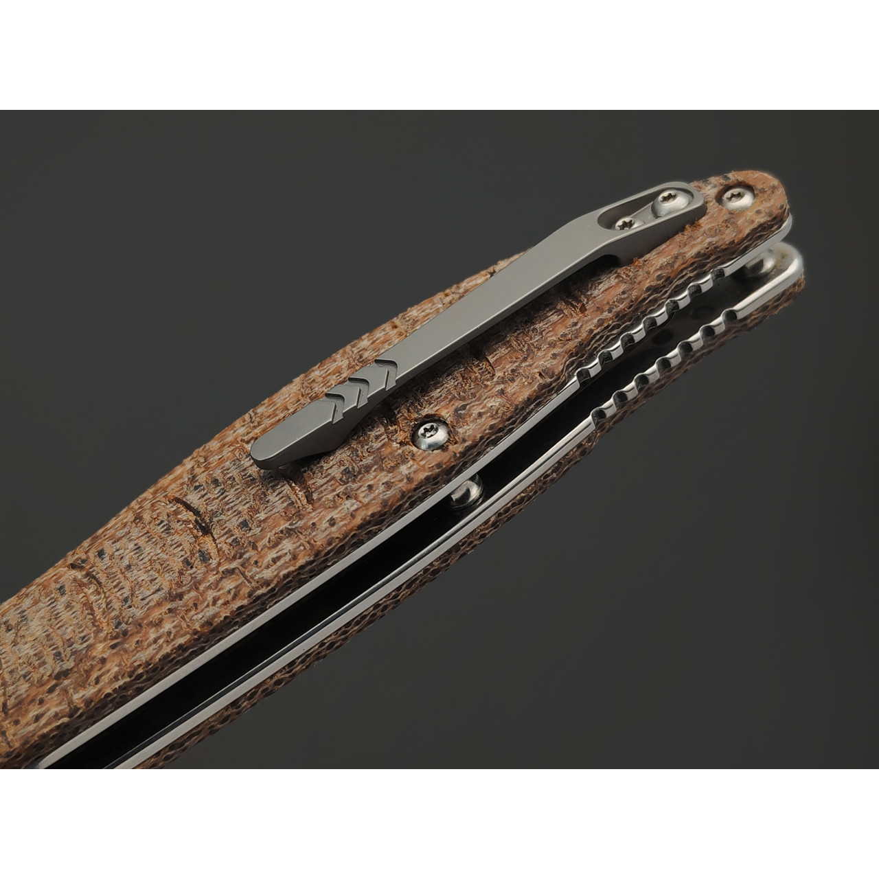 Нож QSP Locust QS117-A сталь 154CM, рукоять Micarta brown, titan
