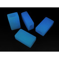DwarfCustom бусина Brick с люминофором transparent Blue DwarfCustom бусина Brick с люминофором transparent Blue