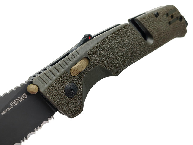 Нож SOG Trident AT Olive Drab 11-12-11-41 сталь Cryo D2 TiNi, рукоять Glass Reinforced Nylon