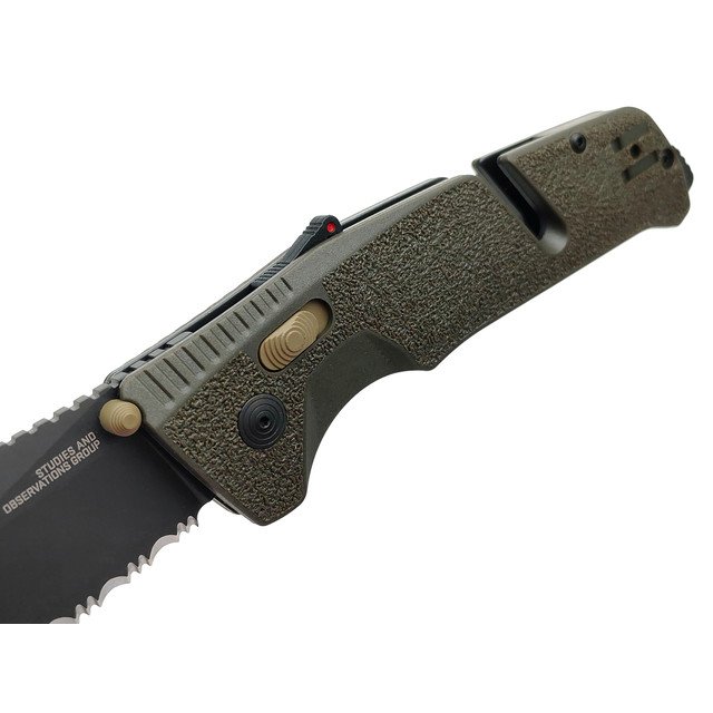 Нож SOG Trident AT Olive Drab 11-12-11-41 сталь Cryo D2 TiNi, рукоять Glass Reinforced Nylon