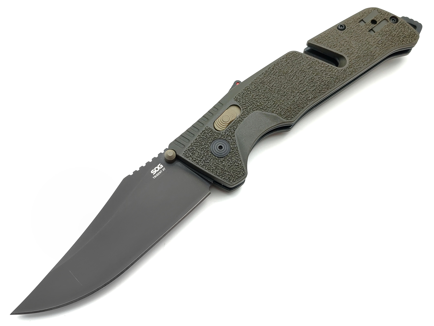 Нож SOG Trident AT OD Green 11-12-03-41 сталь CRYO D2, рукоять GRN