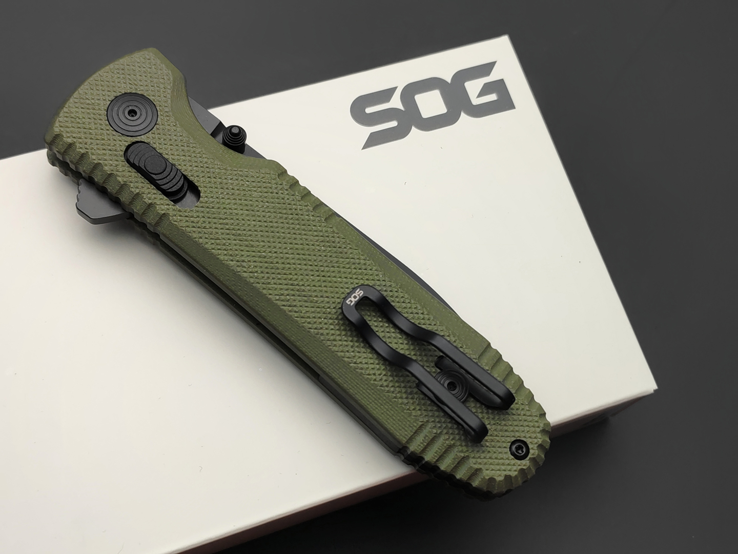 Нож SOG Pentagon MK3 OD Green 12-61-02-57 сталь CTS-XHP, рукоять G10