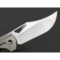 TuoTown складной нож Bicornis TBN-MS сталь TMAX satin, рукоять Titanium TC4 Grey