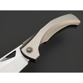 TuoTown складной нож Bicornis TBN-MS сталь TMAX satin, рукоять Titanium TC4 Grey