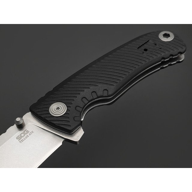 Нож SOG Tellus ATK Black 11-06-02-43 сталь CRYO 440C, рукоять GRN